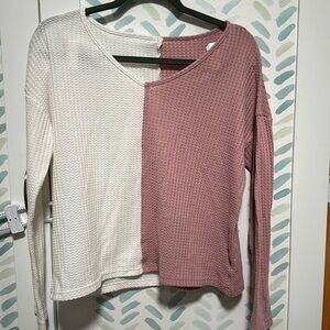Waffle knit shirt